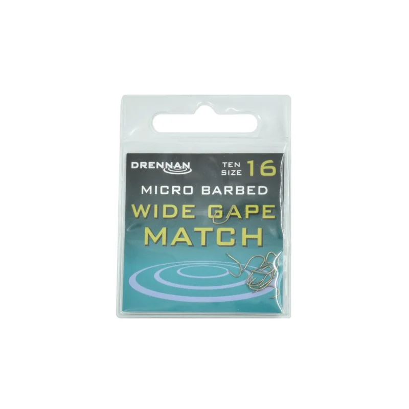 Haczyki spławikowe Drennan Wide Gape Match rozmiar 16 10 sztuk Cena promocyjna