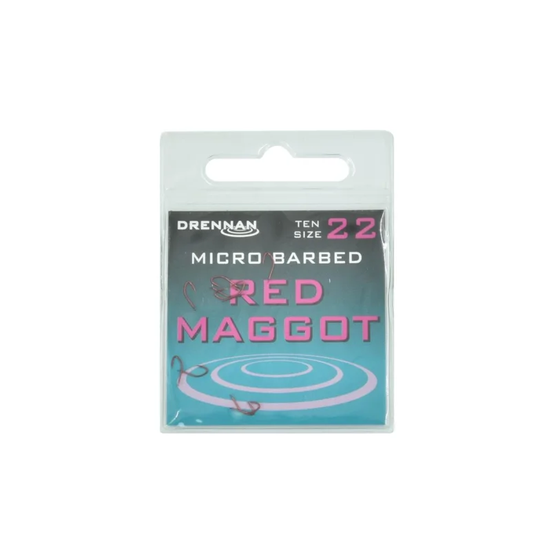 Haczyki spławikowe Drennan Red Maggot rozmiar 22 10 sztuk Tylko dziś