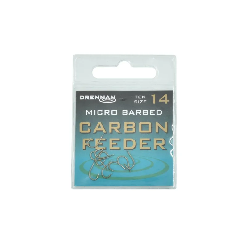 Haczyki feederowe Drennan Carbon Feeder rozmiar 14 10 sztuk Ostatnie sztuki