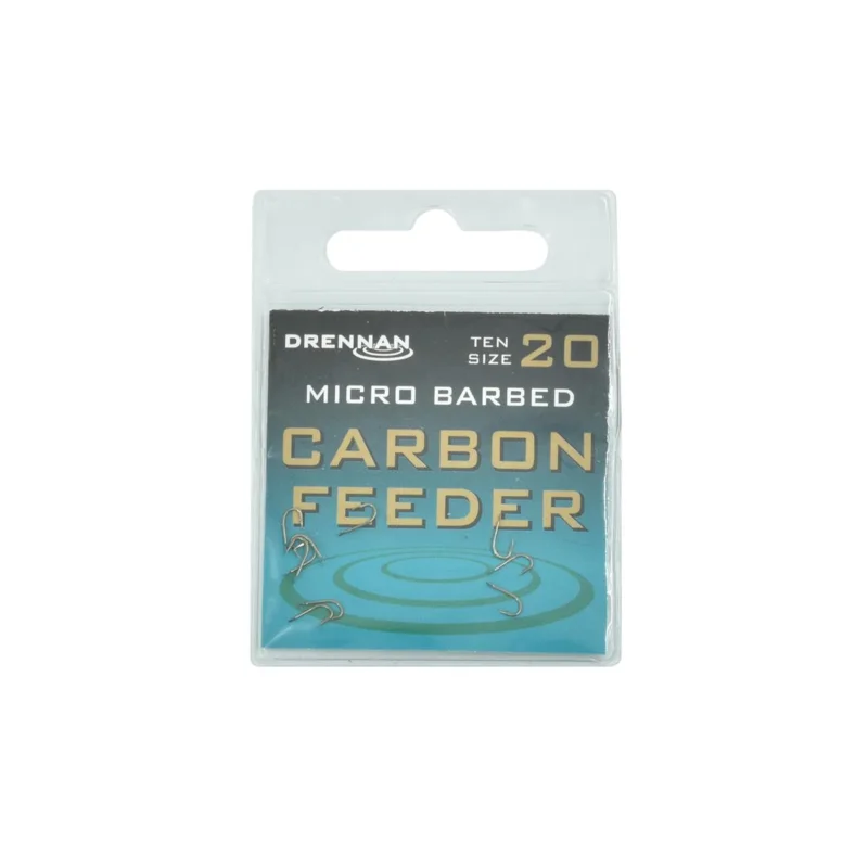 Nie przegap Haczyki feederowe Drennan Carbon Feeder rozmiar 20 10 sztuk