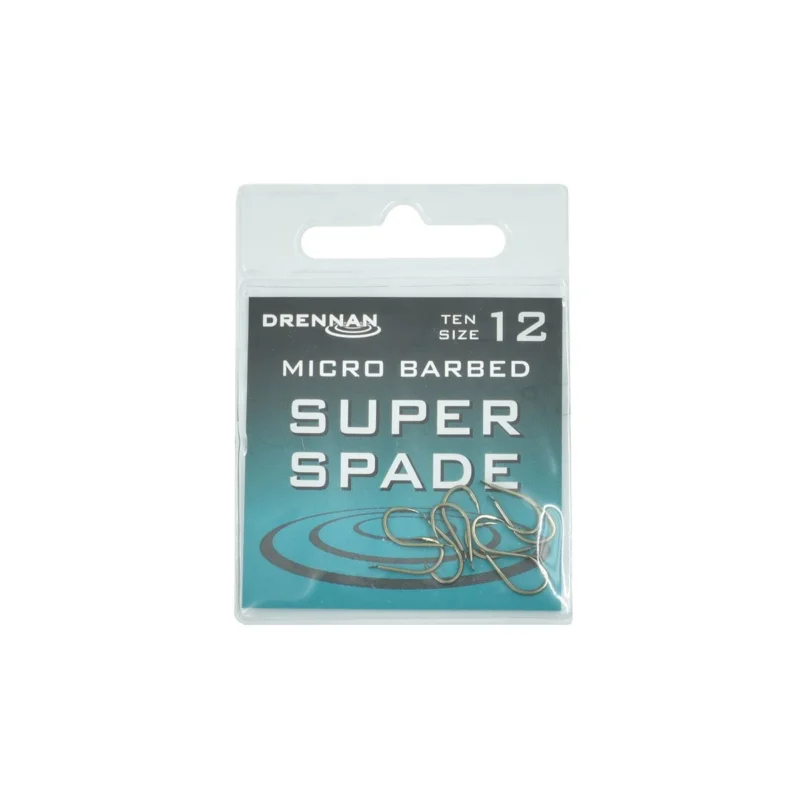 Haczyki feederowe, spławikowe Drennan Super Spade rozmiar 12 10 sztuk Oferta