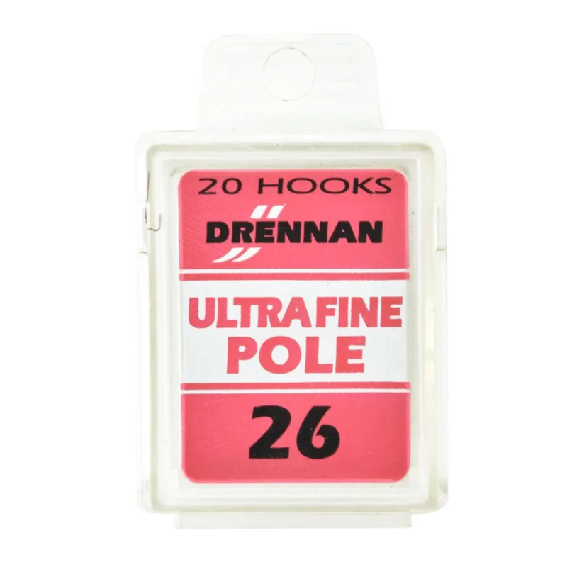 Haczyki spławikowe Drennan Ultra Fine Pole rozmiar 26 20 sztuk Darmowy zwrot