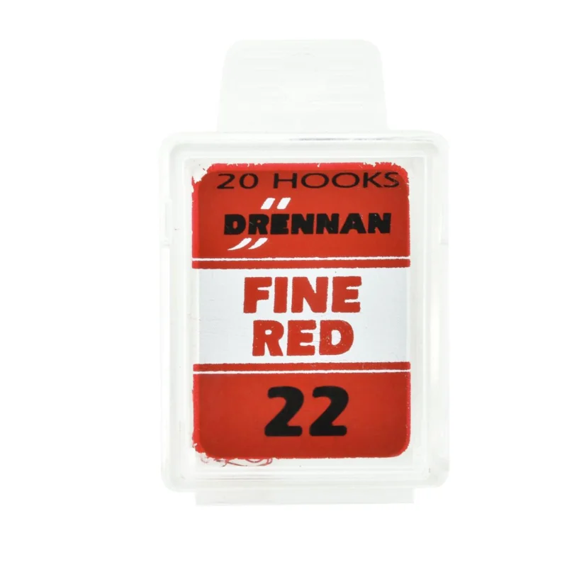 Haczyki spławikowe Drennan Fine Red rozmiar 22 20 sztuk Bezpieczne zakupy