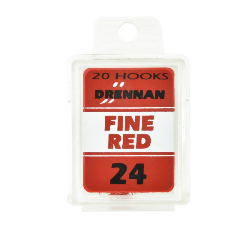 Haczyki spławikowe Drennan Fine Red rozmiar 24 20 sztuk Oferta limitowana
