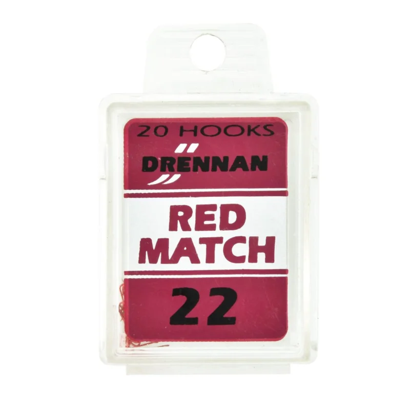 Haczyki spławikowe Drennan Red Match rozmiar 22 20 sztuk Wyprzedaż