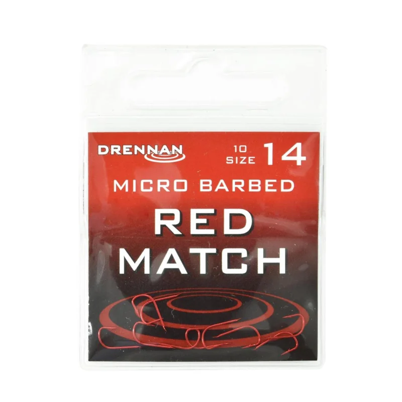 Ekspresowa dostawa Haczyki spławikowe Drennan Red Match rozmiar 14 10 sztuk