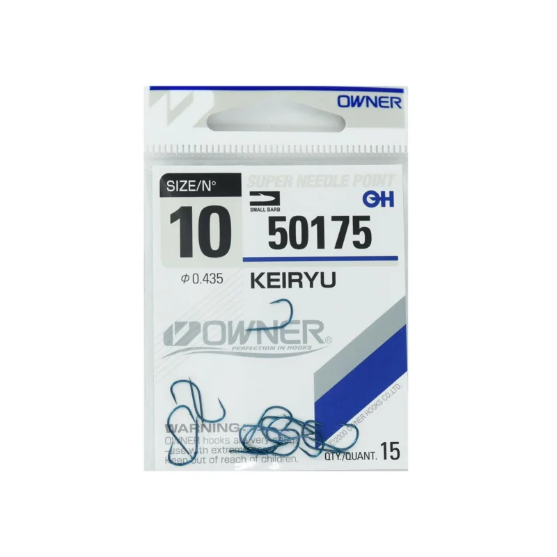 Haczyki feederowe, spławikowe Owner 50175 rozmiar 10 niebieskie 15 sztuk Oferta