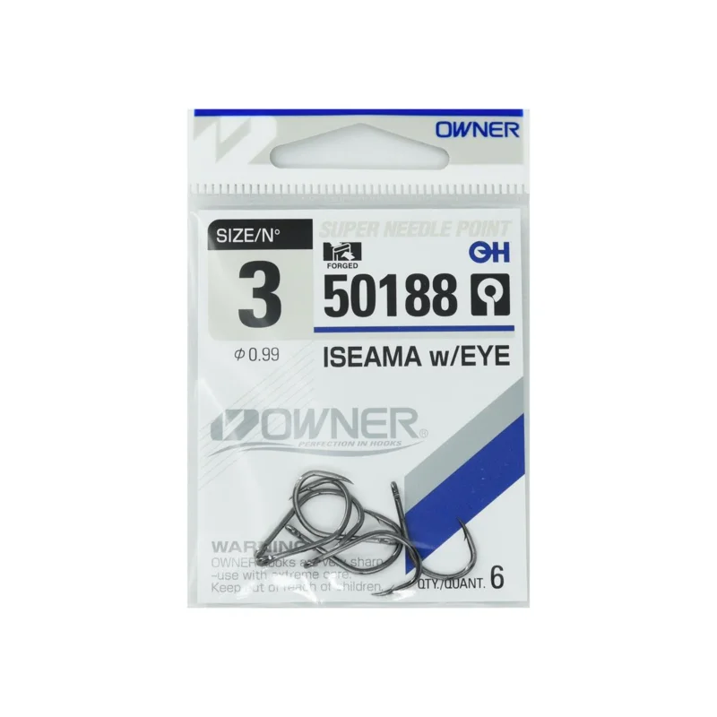 Oferta limitowana Haczyki feederowe, spławikowe Owner 50188 rozmiar 3 ciemnostalowe 6 sztuki