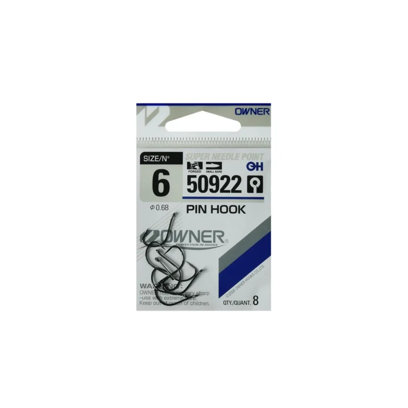 Haczyki feederowe, spławikowe Owner 50922 rozmiar 6 ciemnostalowe 8 sztuk Oferta czasowa