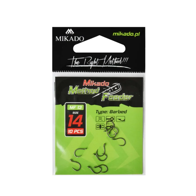 Hit cenowy Haczyki methodowe Mikado HMF13 rozmiar 14 10 sztuk