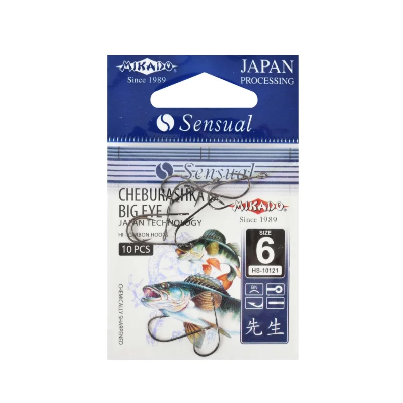 Haczyki spinningowe Mikado Sensual Cheburashka Big Eye rozmiar 6 10 sztuk Ekspresowa dostawa