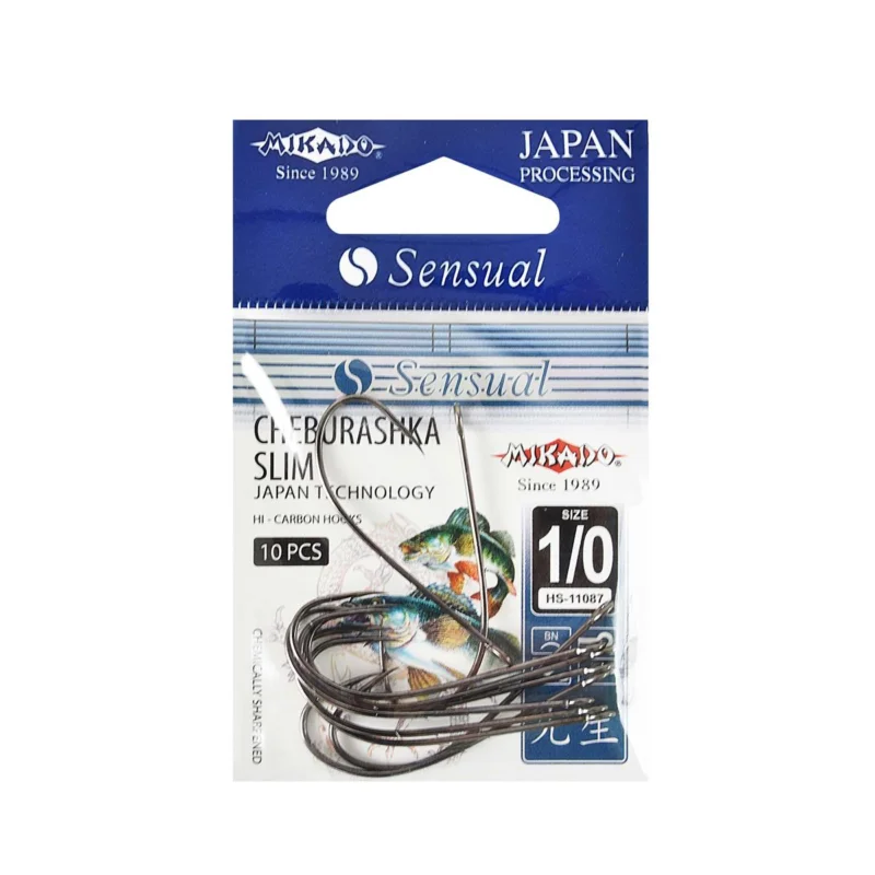 Haczyki spinningowe Mikado Sensual Cheburashka Slim rozmiar 1/0 10 sztuk Hit sprzedaży