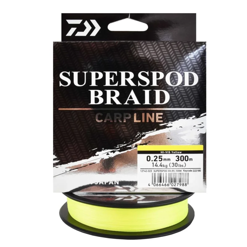 Plecionka karpiowa Daiwa Superspod 0.25mm 300m Obniżka ceny