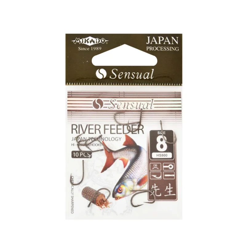 Haczyki feederowe Mikado Sensual River Feeder rozmiar 8 10 sztuk Bezpieczne zakupy