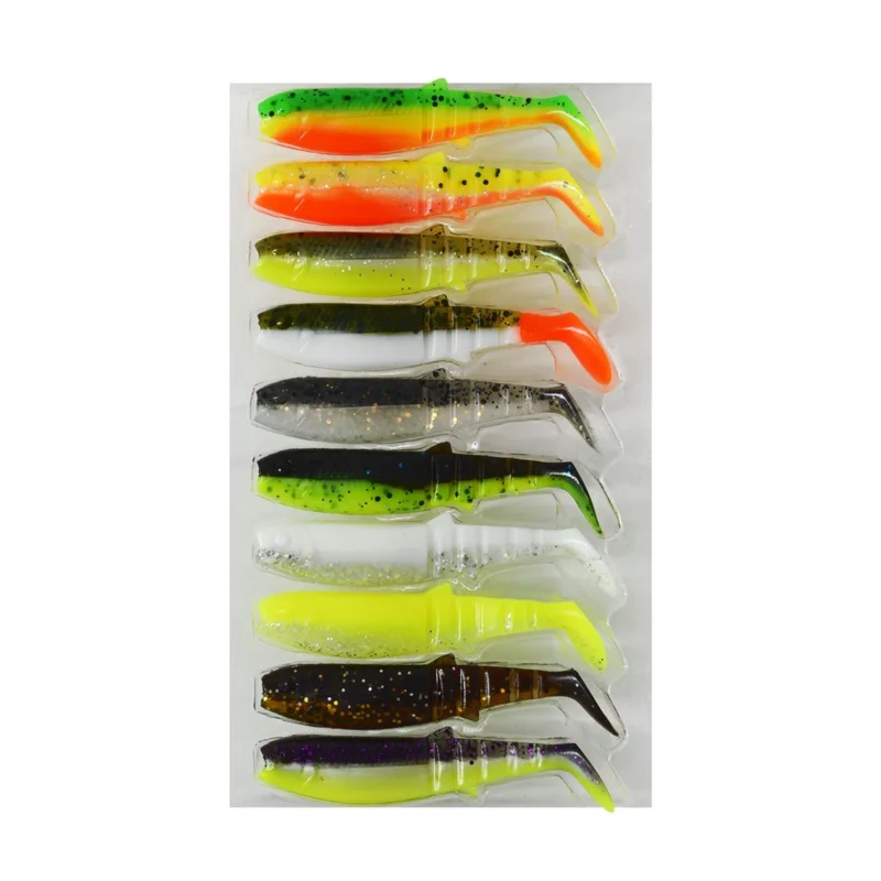 Wysoka jakość Zestaw przynęt Cannibal Shad 6,8cm 10 sztuk