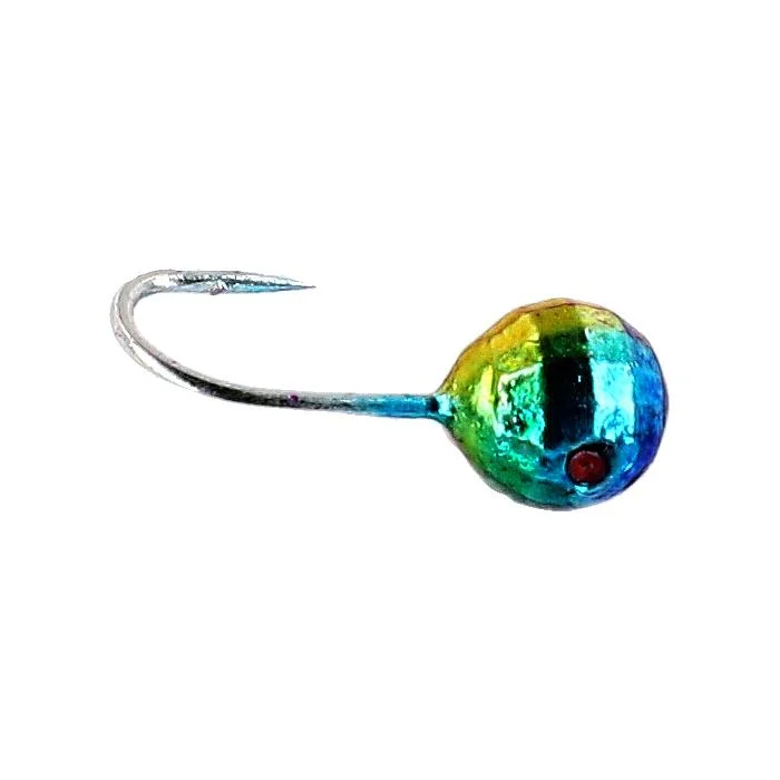 Mormyszka Mikado okrągła disco 0.6g rainbow 1 sztuka Szybka dostawa