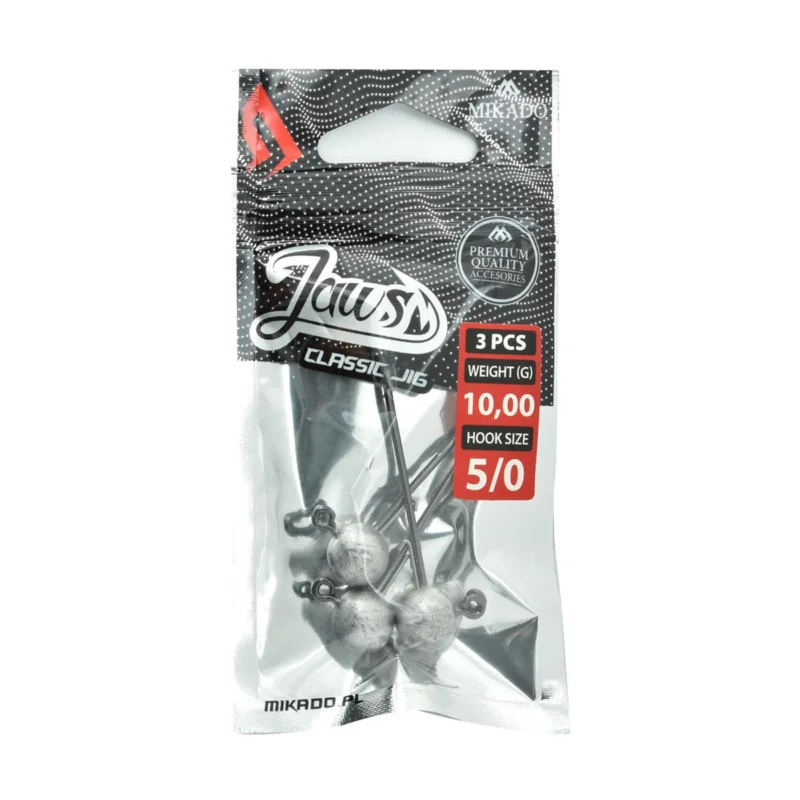 Sprawdź teraz Główka jigowa spinningowa Mikado Jaws Classic rozmiar 5/0 10g 3 sztuki