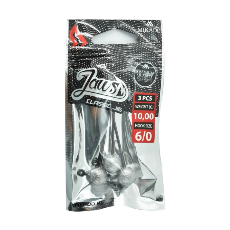 Popularny Główka jigowa spinningowa Mikado Jaws Classic rozmiar 6/0 10g 3 sztuki