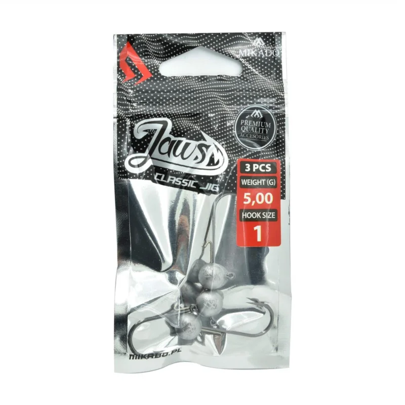 Główka jigowa spinningowa Mikado Jaws Classic rozmiar 1 5g 3 sztuki Ograniczona ilość