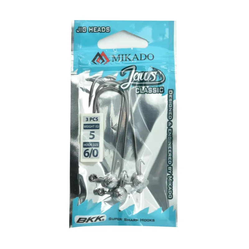 Kup online Główka jigowa spinningowa Mikado Jaws Classic rozmiar 6/0 5g 3 sztuki
