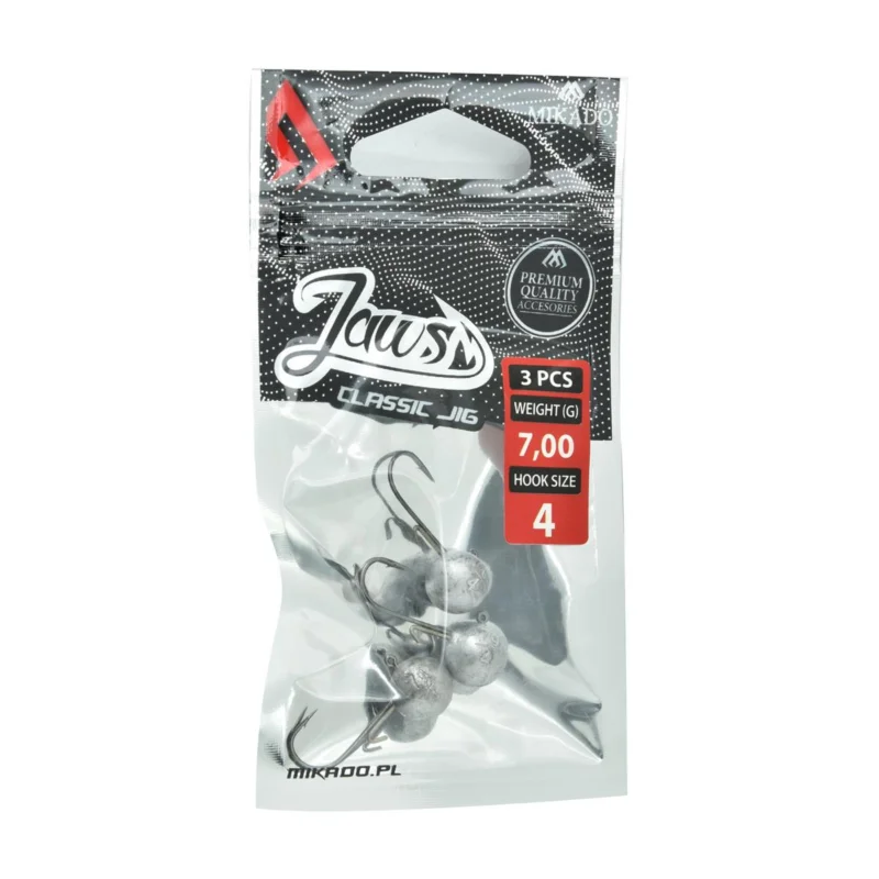 Popularny Główka jigowa spinningowa Mikado Jaws Classic rozmiar 4 7g 3 sztuki