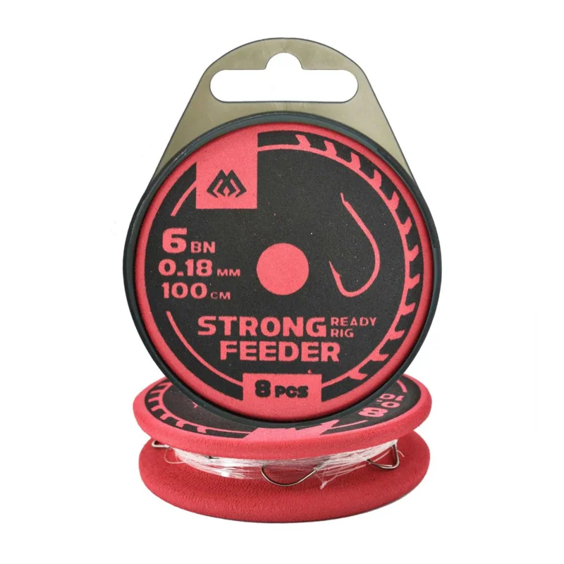 Haczyki z przyponem Mikado Feeder Strong rozmiar 6 8 sztuk Tylko do końca tygodnia