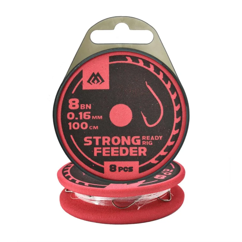 Do wyczerpania zapasów Haczyki z przyponem Mikado Feeder Strong rozmiar 8 8 sztuk