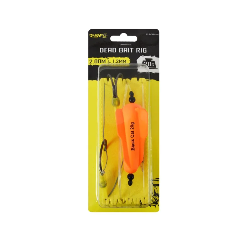 Zestaw sumowy Black Cat Dead Bait Rig 200cm 1.20mm rozmiar 8/0 i 4/0 Wysoka jakość