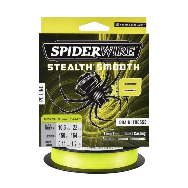 Dodaj do koszyka Plecionka spinningowa Spiderwire Steal Smooth 8 Yellow 0.11mm 150m