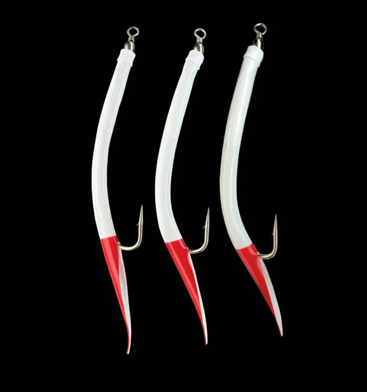 DEGA GUMOWY MAKK 10/0 - RED/WHITE Najlepsza cena