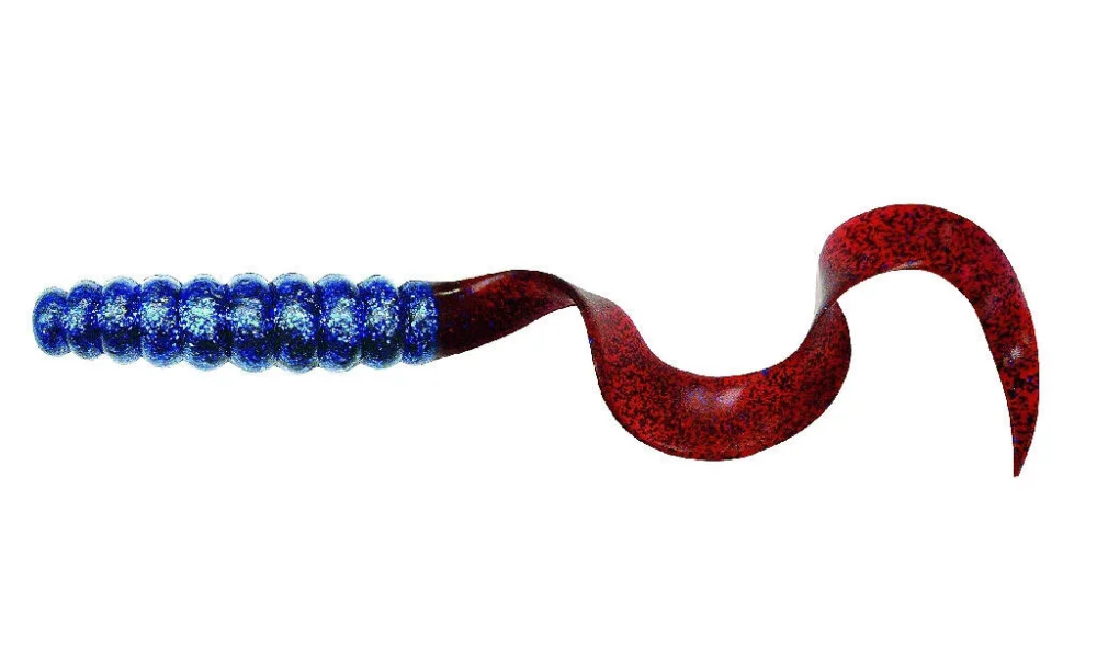 Dostępne od ręki DEGA BIG LONG HEAVY TWISTER 30cm - BLUE-RED/GLITTER