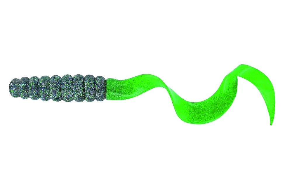 Wyjątkowa oferta DEGA BIG LONG HEAVY TWISTER 30cm - SILVER/CHARTREUSE