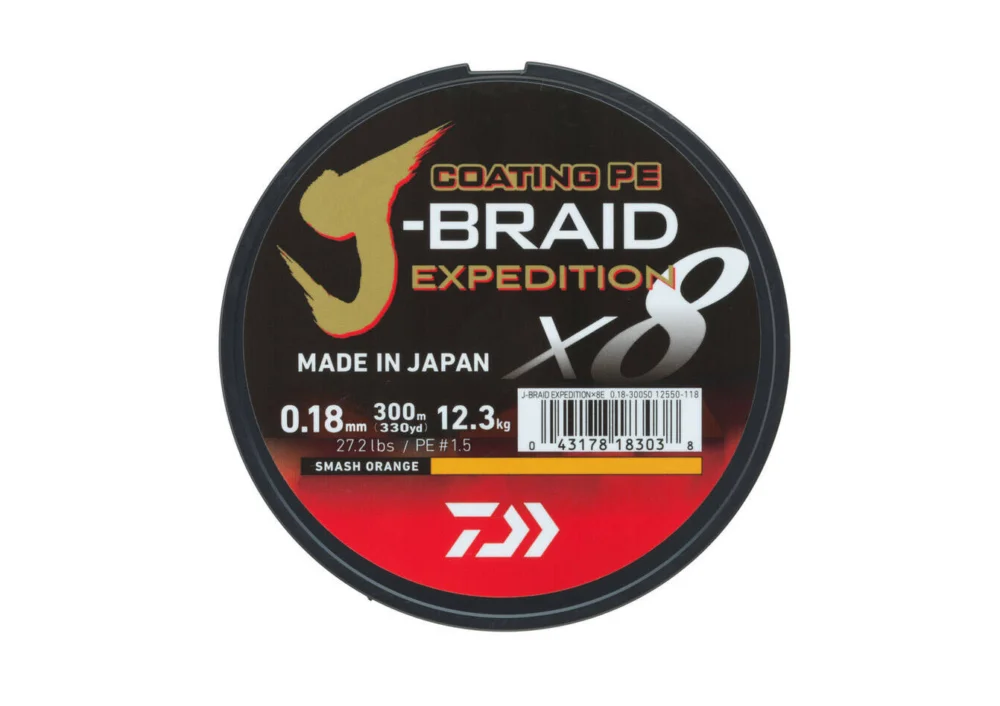 PLECIONKA DAIWA J-BRAID EXPEDITION X8E SMASH ORANGE 150m Oferta