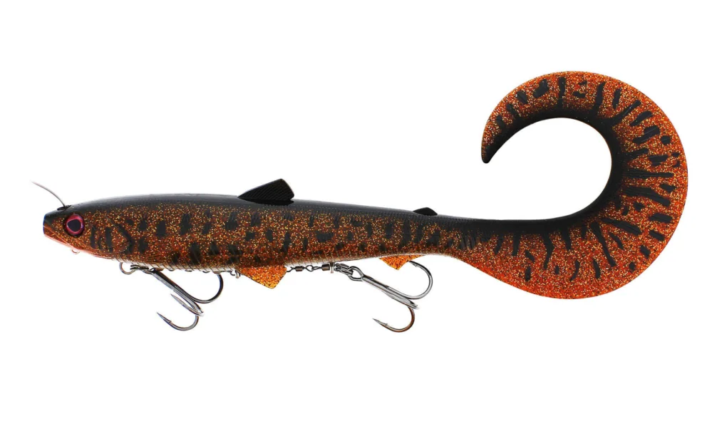 GUMA WESTIN BULLTEEZ CURLTAIL INLINE 33cm -MOTOROIL BURBOT Nowość