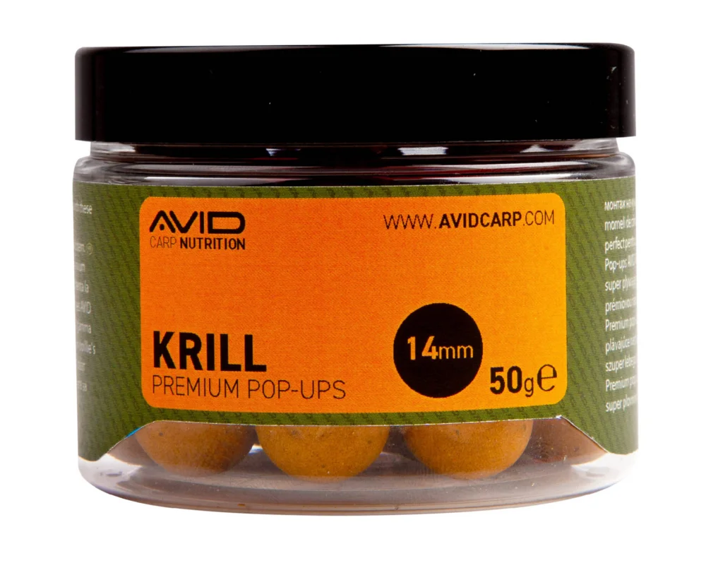Bezpieczne zakupy KULKI POP-UPS AVID PREMIUM KRILL 14mm/50g
