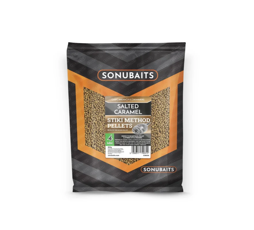 PELLET SONUBAITS STIKI METHOD SALTED CARMEL 4mm/650g Ograniczona ilość