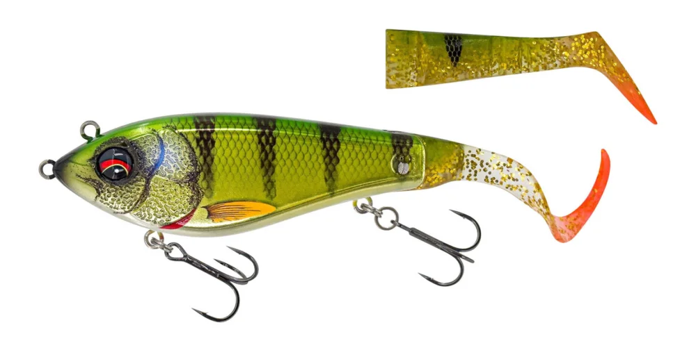 JERK SAVAGE GEAR DEVIATOR TAIL SS 20cm - CHROME PERCH Tani