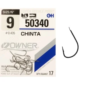 Haczyki z łopatką OWNER CHINTA czarny nikiel r. 9 Bezpieczne zakupy