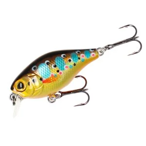 WOBLER MIKADO FISHUNTER BOLD HEAD - 4cm/BROWN TROUT - PŁYWAJĄCY Ekspresowa dostawa