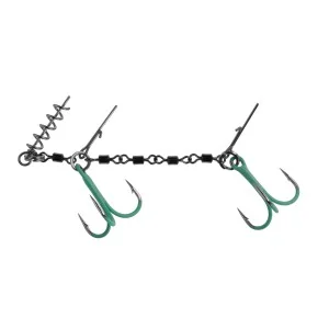 DOZBROJKA MIKADO Z KRĘTLIKÓW JAWS DOUBLE EVO STINGER FLUO - 25kg - 1/0 Szybka dostawa