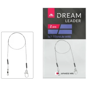 PRZYPON MIKADO DREAM LEADER - TITANIUM 1x7 35cm/15LB/7kg - op.2szt. Oferta czasowa
