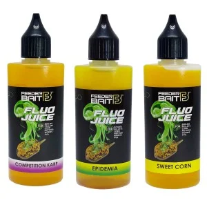 Zestaw Feeder Bait Fluo Juice 3 Smaki Epidemia, Sweet Corn, Carp Ograniczona ilość