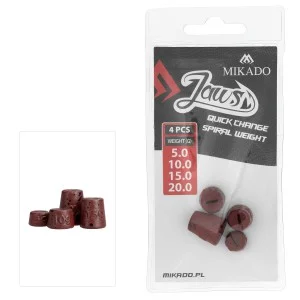 WYMIENNE OBCIĄŻENIE DO WKRĘTÓW MIKADO JAWS QUICK CHANGE SPIRAL - MIX - op.4szt. Ostatnia szansa