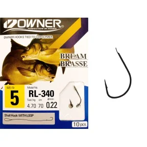 Nowość Haczyki z przyponem OWNER CHINTA 0,22mm r. 5