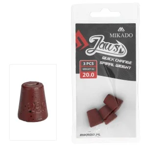 Ostatnia szansa WYMIENNE OBCIĄŻENIE DO WKRĘTÓW MIKADO JAWS QUICK CHANGE SPIRAL - 20gr - op.3szt.