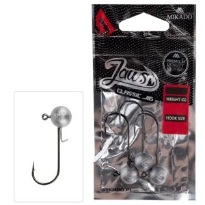 Nowość GŁÓWKA JIGOWA MIKADO JAWS CLASSIC 15g 4/0 BN - 3szt.