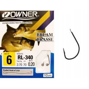 Haczyki z przyponem OWNER CHINTA 0,20mm r. 6 Bezpieczne zakupy