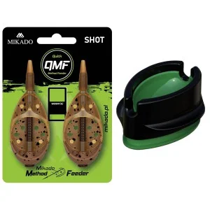 Bestseller Zestaw 2x Podajnik Do MethodFeeder Shot QMF 60g + Foremka Automatyczna Mikado