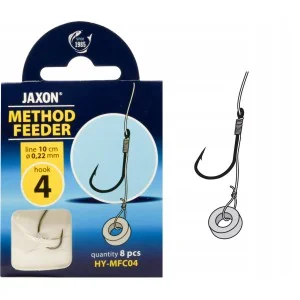 Tylko dziś HACZYKI METHOD FEEDER JAXON 8szt. przypon gumka 4 HY-MFC04