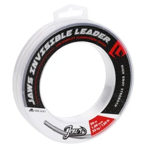 Premium MATERIAŁ PRZYPONOWY MIKADO JAWS INVISIBLE LEADER 1.00mm 50m 55kg